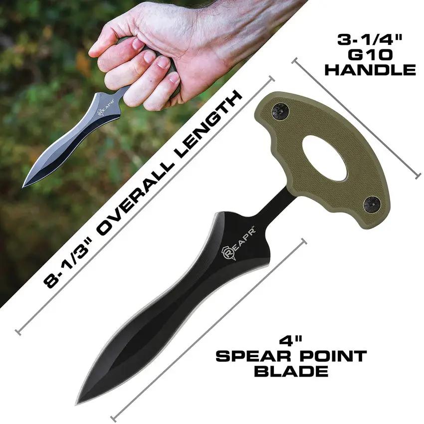 Reapr Versa Push Dagger 11042 Compact High Reliability For Outdoor Enthusiasts And Personal Safety Gear by Reapr