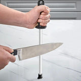 Sharpal Ceramic Sharpening Rod 118N - 10 Inch Ceramic Rod For Precision Edges With Oversize Hand Guard by Sharpal