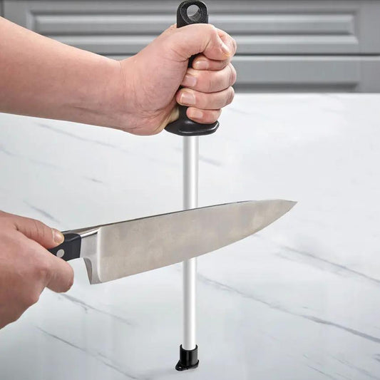 Sharpal Ceramic Sharpening Rod 118N - 10 Inch Ceramic Rod For Precision Edges With Oversize Hand Guard by Sharpal