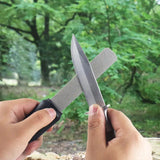 Sharpal Dual Grit Diamond Sharpener 121N - Dual 325 And 1200 Grit Diamond Sharpening Surface by Sharpal