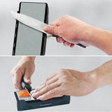 Sharpal Dual-Grit Diamond Whetstone 156N - MirrorFlat Technology For Even Contact And Precise Sharpening by Sharpal