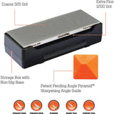 Sharpal Dual-Grit Diamond Whetstone 162N - MirrorFlat Surface for Even Contact With Knives, Coarse and Fine Grits by Sharpal