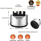 Sharpal Knife and Scissors Sharpener 191H - Preset Sharpening Angles for All Knives and Scissors by Sharpal