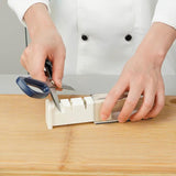 Sharpal Knife And Scissors Sharpener 192H - Diamond And Ceramic Wheel Sharpening With Retractable Compact Design by Sharpal