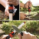 Sharpal Transforod Field Sharpener 210N Portable Adjustable 15 To 30 Degree Angle Diamond Rods Ceramic Rods Strops Wrench by Sharpal