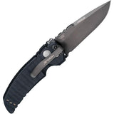 Sig Auto EX-A01 Button Lock Gray Automatic Knife - 154CM Drop Point Blade Cerakote Gray Finish G10 Handle by Sig