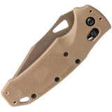 Sig K320 Able Lock 36363 - Coyote Tan PVD Coated CPM S30V Partially Serrated Tanto Folding Knife by Sig