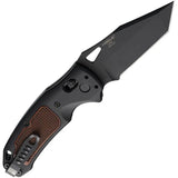 SIG K320 ABLE Lock - Black Cerakote CPM S30V Tanto Blade With Heritage Checkered Walnut Insert by SIG