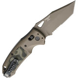 Sig K-320 AXG Button Lock 36368 - Dark Earth Cerakote CPM S30V Tanto Blade With G-Mascus Insert by Sig
