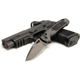 Sig Nitron Able Lock DP 36370 - CPM S30V Drop Point Knife With Black Textured Handle And Pocket Clip by Sig