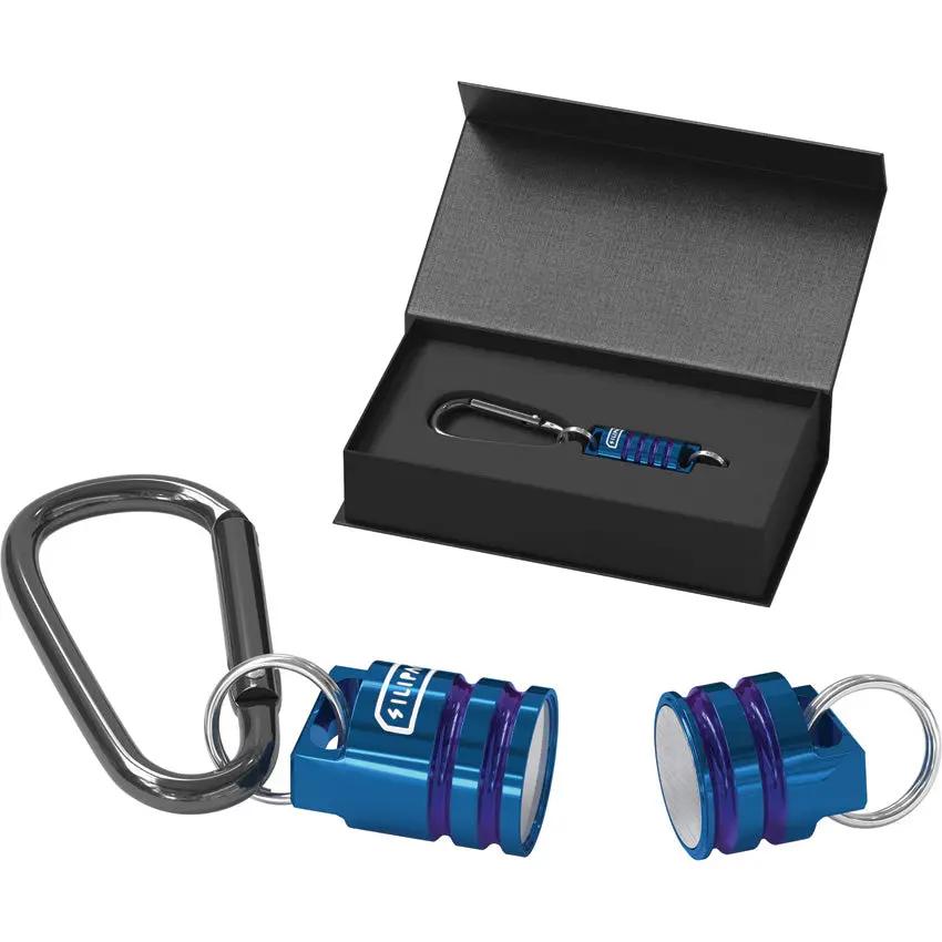 SILIPAC Mag-Beads Stainless SS-MB-BL - Blue PVD Coated Stainless Construction With Carabiner, Boxed by SILIPAC