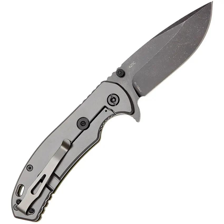 SKIF Knives Sturdy Framelock Olive 9Cr18MoV Folding Knife - Durable Framelock Action With OD Green G10 Handle by SKIF Knives