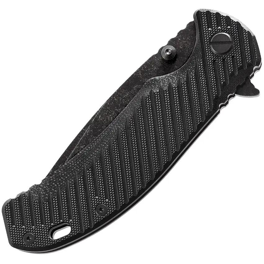 SKIF Knives Sturdy Framelock BSW Black 420SEB - Durable 9Cr18MoV Blade With Black G10 Handle And Extended Tang by SKIF Knives