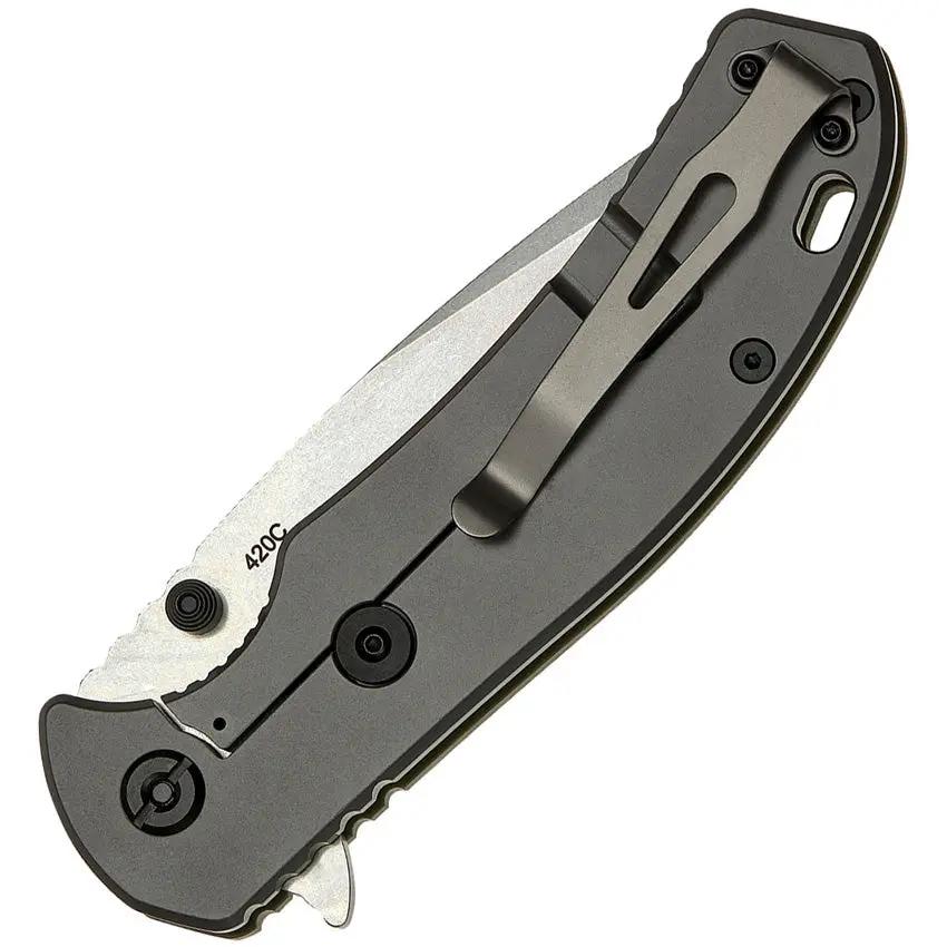 SKIF Knives Sturdy Framelock SW Olive - 9Cr18MoV Blade Olive G10 Handle Extended Tang Pocket Clip by SKIF Knives