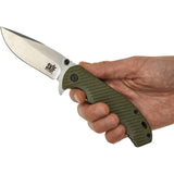 SKIF Knives Sturdy Framelock SW Olive - 9Cr18MoV Blade Olive G10 Handle Extended Tang Pocket Clip by SKIF Knives