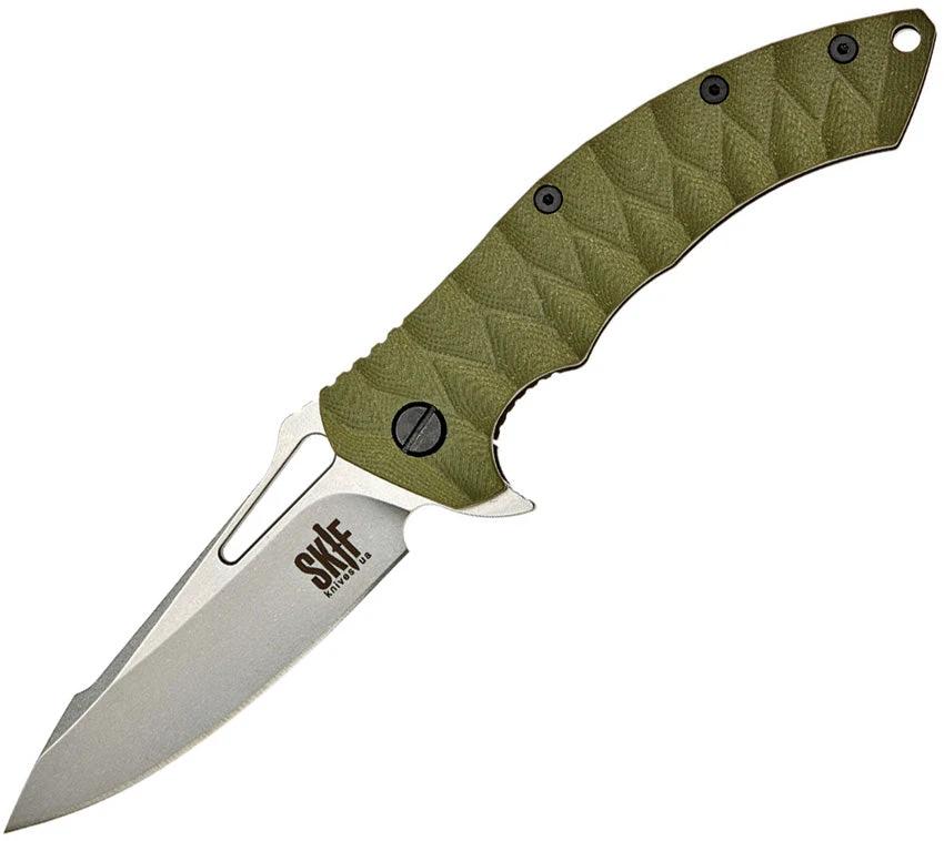 SKIF Knives Shark Framelock SW Olive 421SEG by SKIF Knives