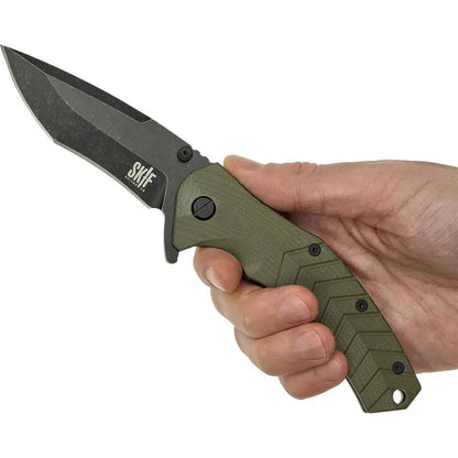 SKIF Knives Griffin Framelock BSW Olive 422SEBG by SKIF Knives