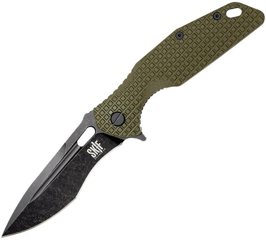 SKIF Knives Defender Framelock BSW Olive 423SEBG by SKIF Knives