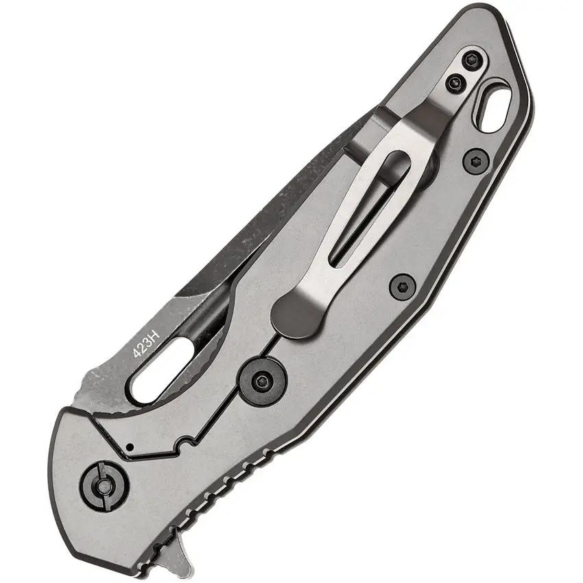 SKIF Knives Defender Framelock BSW Olive 423SEBG - 3.75 Inch Blade, 9Cr18MoV Steel, OD Green G10 Handle by SKIF Knives