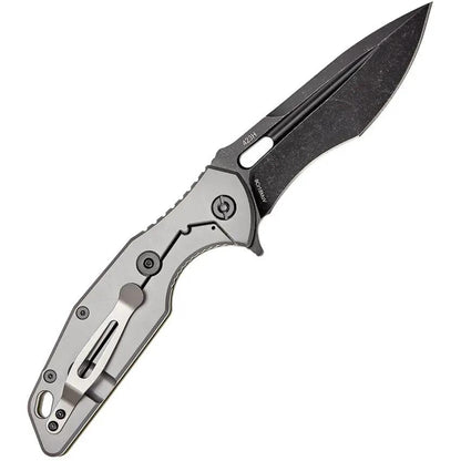 SKIF Knives Defender Framelock BSW Olive 423SEBG - 3.75 Inch Blade, 9Cr18MoV Steel, OD Green G10 Handle by SKIF Knives