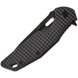 SKIF Knives Defender Framelock - Black Stonewashed Blade In 9Cr18MoV Steel With G10 Handle by SKIF Knives