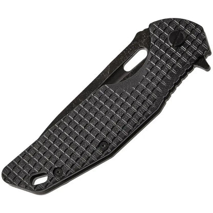 SKIF Knives Defender Framelock - Black Stonewashed Blade In 9Cr18MoV Steel With G10 Handle by SKIF Knives