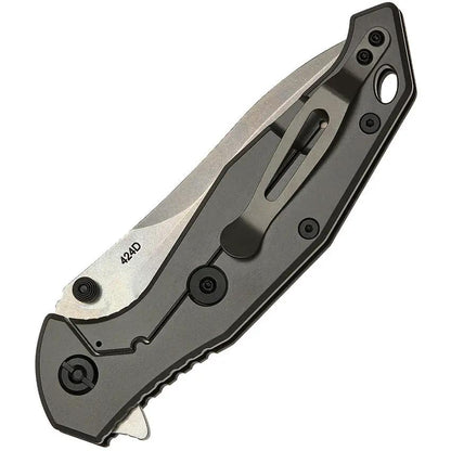 SKIF Knives Adventure Framelock SW Black 424SE - Durable 9Cr18MoV Blade, Stonewash Finish, G10 Handle by SKIF Knives