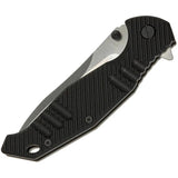 SKIF Knives Adventure Framelock SW Black 424SE - Durable 9Cr18MoV Blade, Stonewash Finish, G10 Handle by SKIF Knives