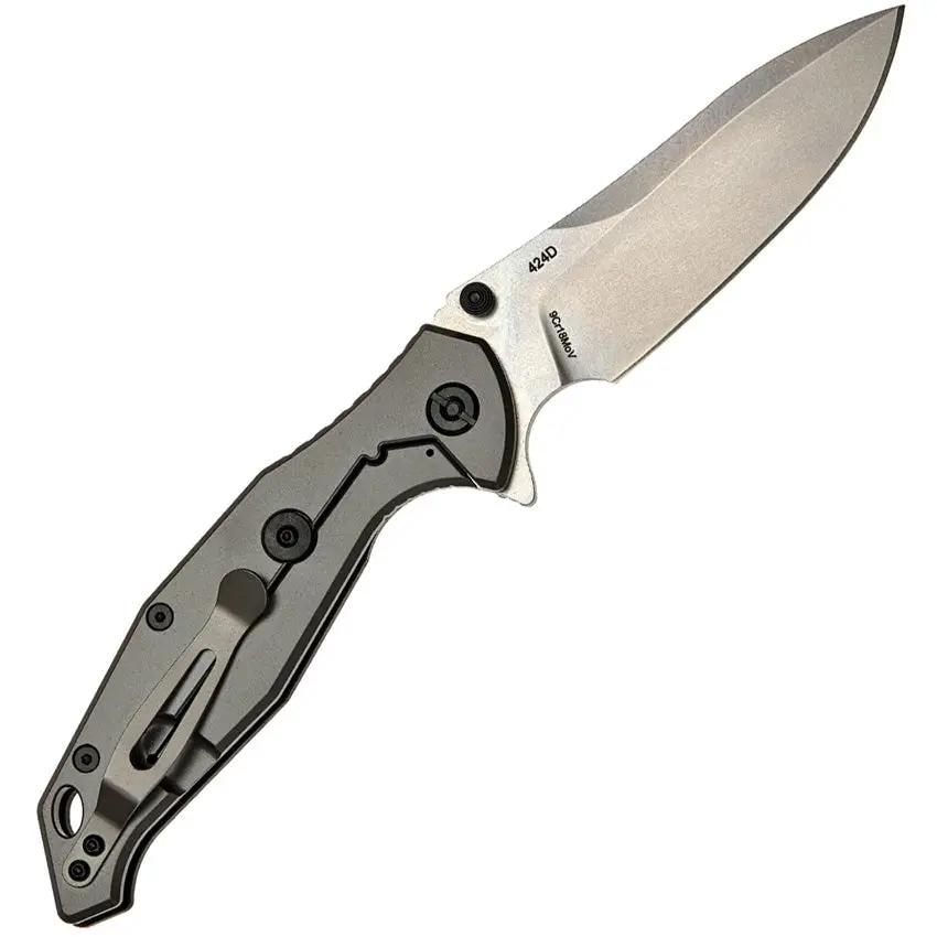 SKIF Knives Adventure Framelock SW Black 424SE - Durable 9Cr18MoV Blade, Stonewash Finish, G10 Handle by SKIF Knives