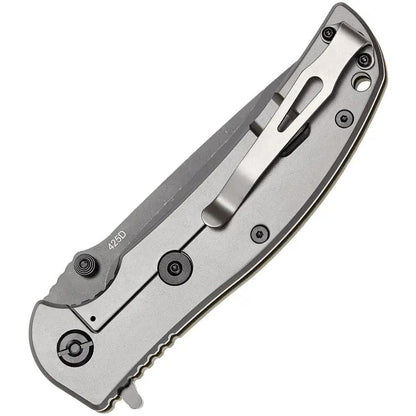 Skif Knives Urbanite Framelock Olive G10 - 9Cr18MoV Stonewashed Blade With Extended Tang And Lanyard by SKIF Knives
