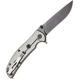Skif Knives Urbanite Framelock Olive G10 - 9Cr18MoV Stonewashed Blade With Extended Tang And Lanyard by SKIF Knives