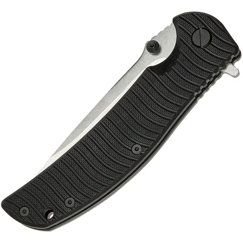 SKIF Knives Urbanite Framelock SW Black 425SE - 9Cr18MoV Blade, Textured G10 Handle, Extended Tang by SKIF Knives