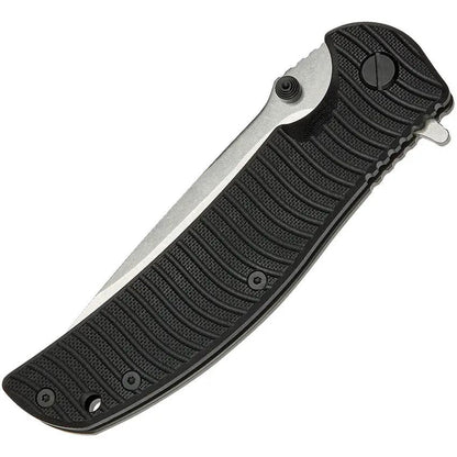 SKIF Knives Urbanite Framelock SW Black 425SE - 9Cr18MoV Blade, Textured G10 Handle, Extended Tang by SKIF Knives