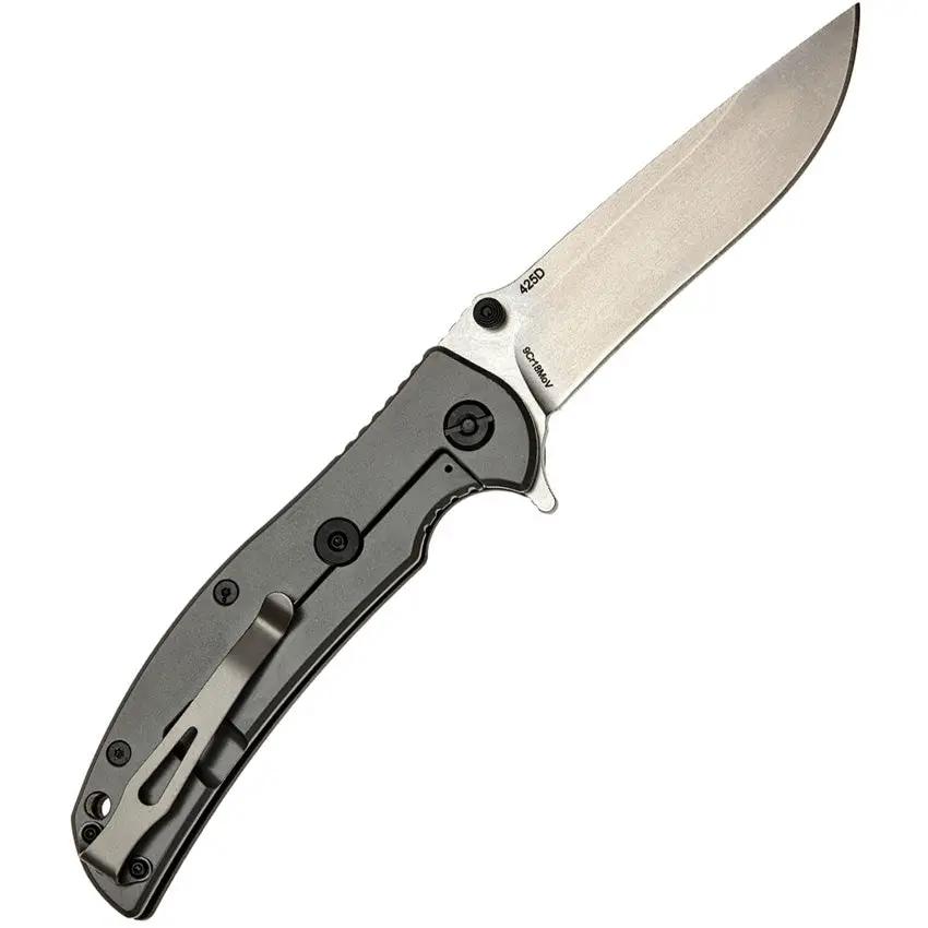 SKIF Knives Urbanite Framelock SW Black 425SE - 9Cr18MoV Blade, Textured G10 Handle, Extended Tang by SKIF Knives