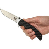 SKIF Knives Urbanite Framelock SW Black 425SE - 9Cr18MoV Blade, Textured G10 Handle, Extended Tang by SKIF Knives