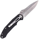 SKIF Knives Mouse Linerlock SW Black IS001B - Stonewash 8Cr13MoV Blade Black G10 Handle by SKIF Knives