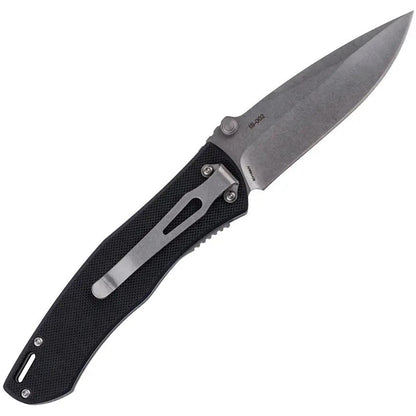 SKIF Knives Swing Linerlock SW Black G10 Handle 3.5 Inch 8Cr13MoV Blade Stonewash Finish Lanyard Hole Pocket Clip by SKIF Knives