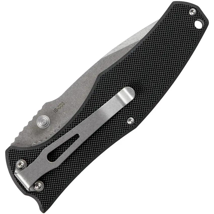SKIF Knives Hamster Linerlock SW Black IS003B Featuring Stonewash Three and a Half Inch Blade 8Cr13MoV Black G10 by SKIF Knives