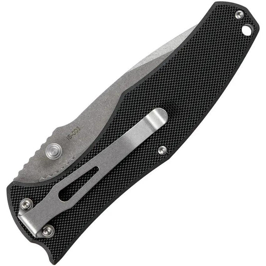 SKIF Knives Hamster Linerlock SW Black IS003B Featuring Stonewash Three and a Half Inch Blade 8Cr13MoV Black G10 by SKIF Knives