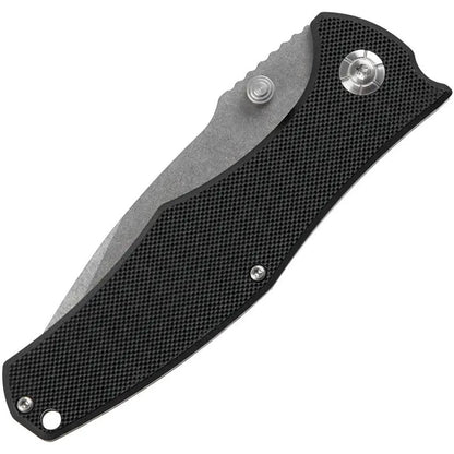 SKIF Knives Hamster Linerlock SW Black IS003B Featuring Stonewash Three and a Half Inch Blade 8Cr13MoV Black G10 by SKIF Knives