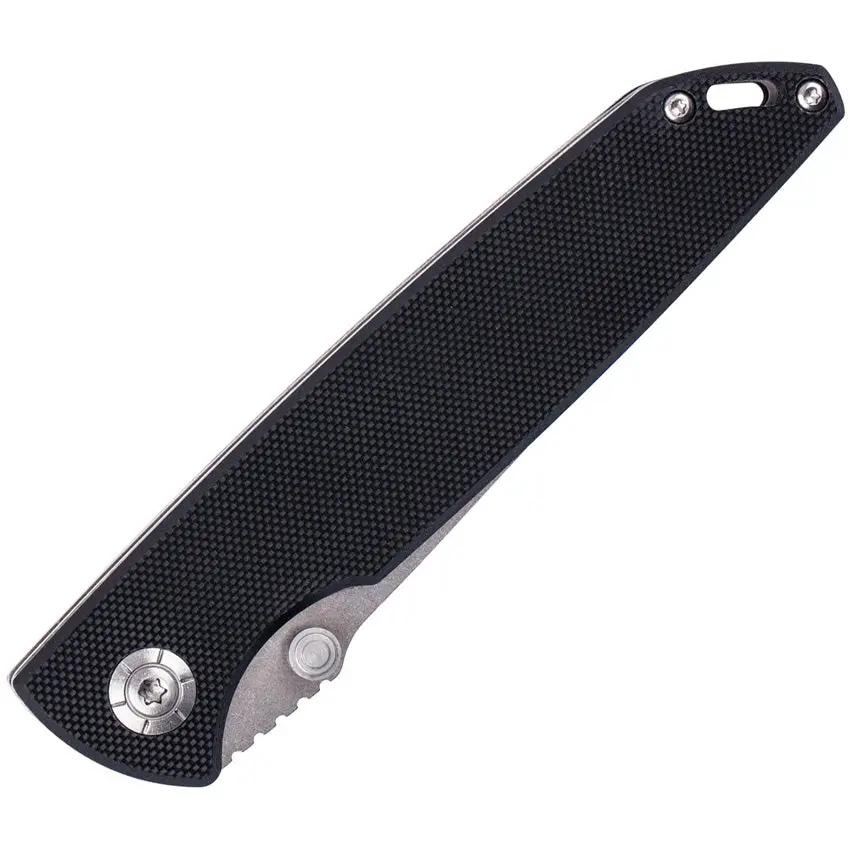 SKIF Knives Stylus Linerlock SW Black IS-009B - Stonewashed 8Cr13MoV Blade With Black G10 Handle by SKIF Knives