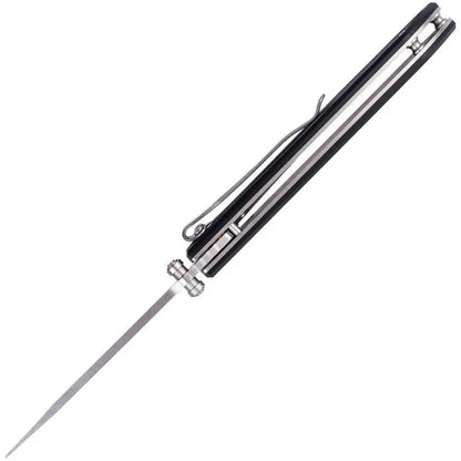 SKIF Knives Stylus Linerlock SW Black IS-009B - Stonewashed 8Cr13MoV Blade With Black G10 Handle by SKIF Knives