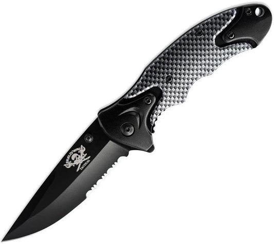 Skallywag Tactical Orca Linerlock Black/Silver 8.50072E+11 by Skallywag Tactical