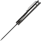 Skallywag Tactical Sao Feng Linerlock G10 Knife - Black PVD Coated 420 Stainless Tanto Blade by Skallywag Tactical