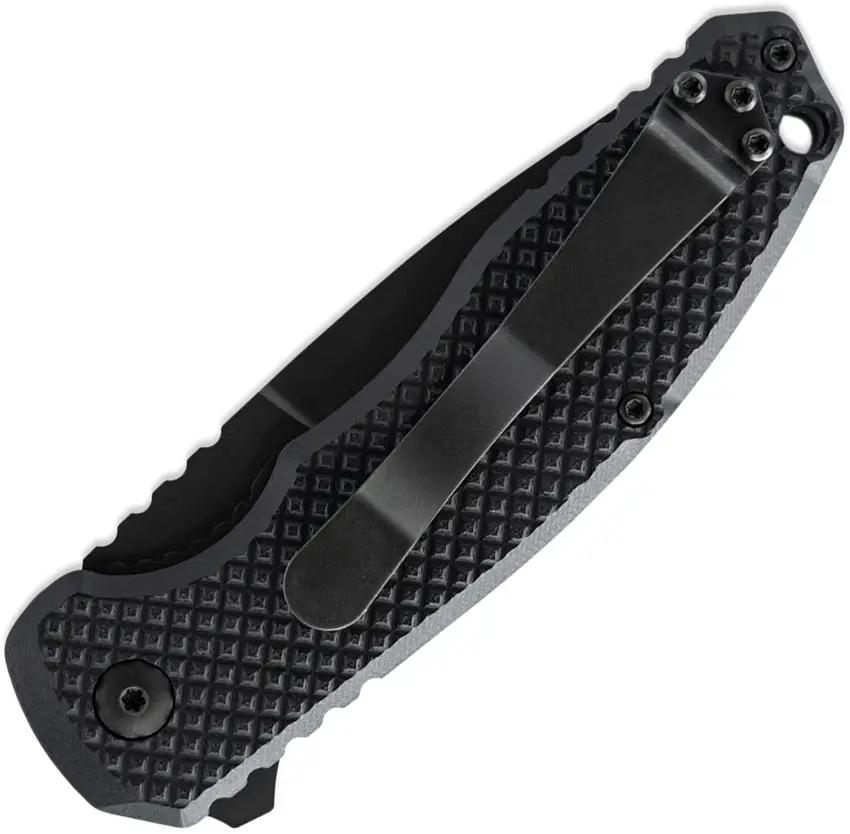 Skallywag Tactical Sentrax Linerlock - Black PVD 154CM Blade With G10 Handle And Extended Tang, Pocket Clip by Skallywag Tactical