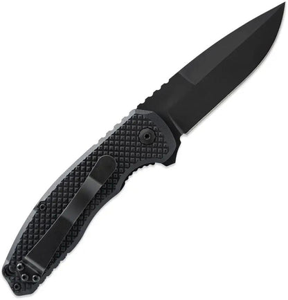 Skallywag Tactical Sentrax Linerlock - Black PVD 154CM Blade With G10 Handle And Extended Tang, Pocket Clip by Skallywag Tactical