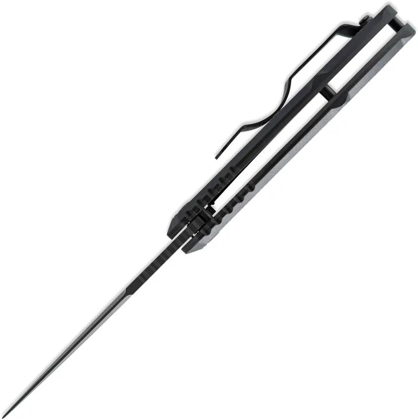 Skallywag Tactical Sentrax Linerlock - Black PVD 154CM Blade With G10 Handle And Extended Tang, Pocket Clip by Skallywag Tactical