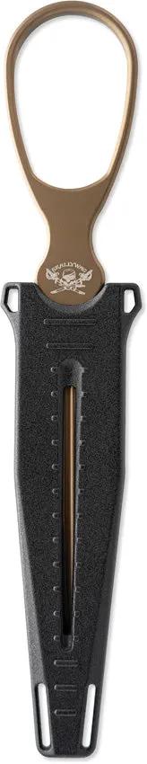 Skallywag Tactical D2 Dagger FDE - 7.75 Inch Overall D2 Tool Steel Blade With Dark Earth PVD Coat And MOLLE Sheath by Skallywag Tactical