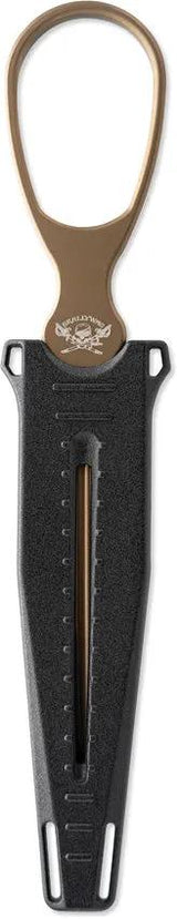 Skallywag Tactical D2 Dagger FDE - 7.75 Inch Overall D2 Tool Steel Blade With Dark Earth PVD Coat And MOLLE Sheath by Skallywag Tactical