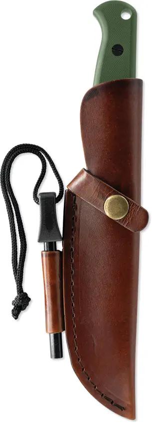 Skallywag Tactical Wanderer Fixed Blade - Green G10 Handle PVD Coated 154CM Drop Point by Skallywag Tactical